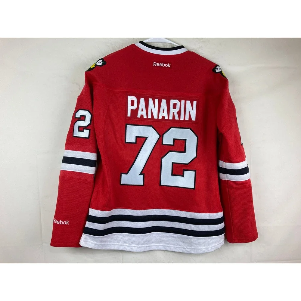 Reebok Womens M Chicago Blackhawks Panarin #72 Hockey Jersey Red - Picture 5 of 5